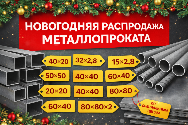 Новогодняя распродажа металлопроката